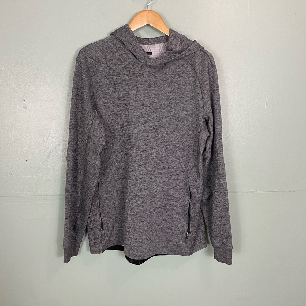 Lululemon Textured Tech Hoodie Men's Pullover Gray XL